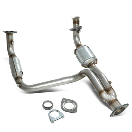 For 1999 to 2005 Chevy Silverado GMC Sierra 1500 2500 Yukon XL 4.3L 4.8L 5.3L Engine Catalytic Converter Exhaust Y Pipe Replacement Avalanche Suburban Tahoe 00 01 02 03 (Best Programmer For Chevy Avalanche)
