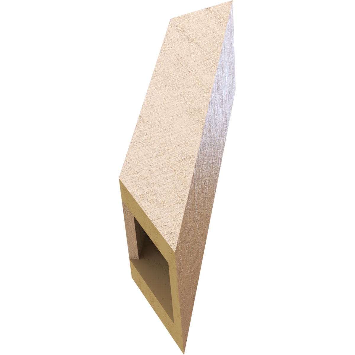 Ekena Millwork 5"W x 10"D x 14"H Traditional Rough Cedar Woodgrain TimberThane Knee Brace, Primed