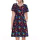 thumbnail image 1 of Balery mushroom colorful Skull Vestidos sueltos de manga corta para mujer, vestidos de verano 2025, vestidos casuales de corte A con vuelo., 1 of 6