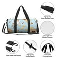 thumbnail image 6 of KLL Cute Gnome Bee Collects Honey Duffle Bag For Men Women Sport Gym Fitness Tote Travel Training Workout Basketball Football Weekender, 6 of 8