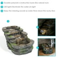 thumbnail image 3 of Sunnydaze Shale Falls Polyresin Outdoor Water Fountain with Lights, 3 of 16