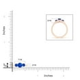 thumbnail image 4 of ANGARA Natural Classic Round Sapphire Three Stone Ring in 14K Rose Gold for Women (Size-5mm) | September Birthstone, Birthday, Anniversary, Jewelry Gift for Women | Natural Blue Sapphire Ring, 4 of 9