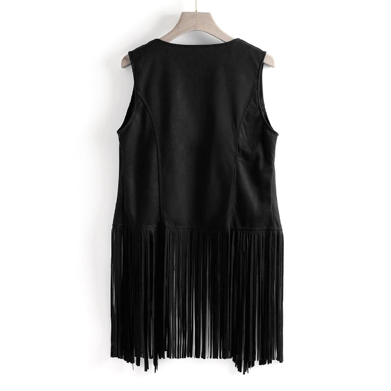 Womens Fringe Vest 70s Hippie Costume Sleeveless Shirts Cowgirl Western Faux Suede Tassel Leather Outerwear Going Out Tops Sexy Summer Outfits 2026 Trendy Vacation Tees