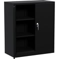 thumbnail image 4 of Metal Storage Cabinet, 35 Inch Small Heavy Duty Steel Garage Cabinet with 2 Adjustable Shelves & 2 Lockable Doors, Rust-Resistant & Easy Assembly for Office, Workshop, Black, 4 of 9
