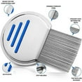 thumbnail image 2 of 2 Pcs Terminator Peigne à Poux en Acier Inoxydable 2 Pcs Dents en Métal en Acier Inoxydable, 2 of 5
