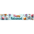 thumbnail image 3 of Elegant Design Happy Retirement Gold Confetti Celebration Banner for Retirement Party Indoor Decoration Photo Backdrop, 3 of 8
