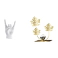 thumbnail image 1 of Escultura De Gesto De Mano De Roca, Estatua De Hoja, Manualidades Creativas Con Los Dedos, Decoración Moderna Para El Hogar, Dormitorio, Restaurante, Apartamento, Estantería, Regalo, 1 of 8