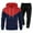 Red, variant on Fgnfyis Men's Casual Tracksuit Set Long Sleeve Full Zip Running Jogging Athletic Sweat Suits Men's Suits Black L