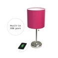 thumbnail image 2 of LimeLights Stick Lamp with USB charging port and Fabric Shade, 2 of 8