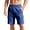 Blue, variant on Men's Cargo Sweat Shorts Elastic Waist Athletic Workout Gym Jogging Sport Shorts Summer Casual Short with Pockets