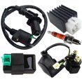 thumbnail image 1 of Relé de bobina de encendido Solenoide Regulador de voltaje Caja CDI de 5 pines Bujía para Go Kart Dirt Bike de 50 cc 70 cc 90 cc 110 cc 125 cc, 1 of 5