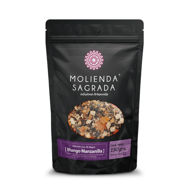Molienda Sagrada - Té Negro Mango Manzanilla 150 Gr. - 100% Natural