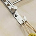 thumbnail image 4 of Toallero giratorio de pared de acero inoxidable con brazo para toalla de baño, organizador para colgar toallas de baño o cocina, 4 of 5