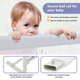 thumbnail image 4 of Huracan Bed Rails for Toddlers, 79" Baby Bed Rail Guard for Kids, Bed Fence with 28 Height Levels Adjustable, 1 Pieces Bed Guardrail, 4 of 9