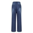 thumbnail image 5 of YYUIJK Women Wide Leg Jeans Low Waist Baggy Jeans Loose Boyfriends Trousers Denim Pants Y2K 90s Streetwear Blue XL, 5 of 7