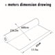 thumbnail image 4 of 1 Roll 17.72in*236.22in Self-Adhesive PVC Wallpaper Moisture-proof Wallpaper Self-adhesive Ceiling Wall Stickers Ceiling Blue Sky White Cloud Stickers Living Room Window Background Wall Renovation De, 4 of 4
