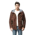 Niumike Outdoor Casual Vintage Long Sleeve Plaid Flannel Button Down