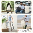 thumbnail image 6 of SYCNB Gym Backpack with Shoe Compartment, Waterproof Lightweight Sport Bag for Men & Women, Casual Travel Swimming Bag, Beige, 6 of 7