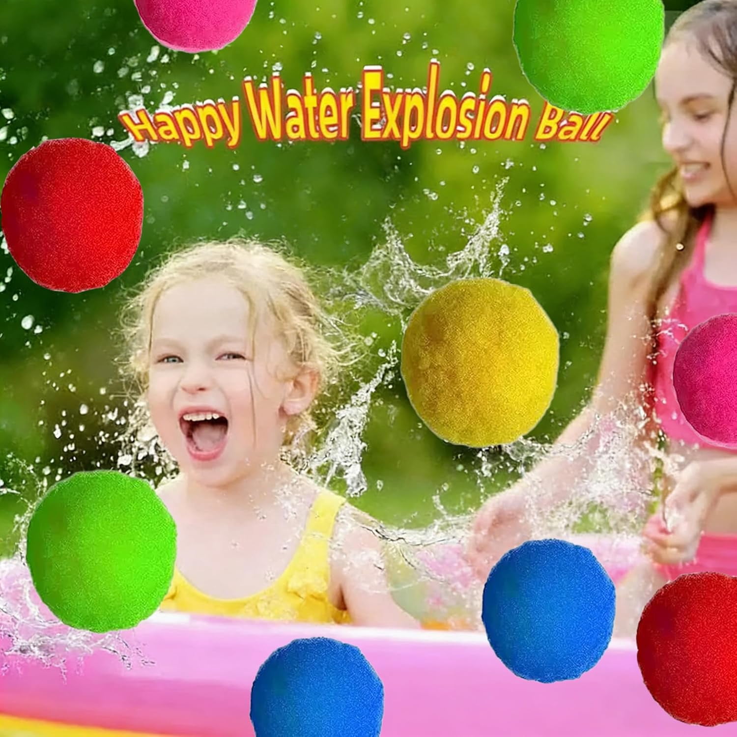 JXKIKOZE 100pcs Reusable Water Balls,Reusable Water Balloons for Outdoor Toys and Games, Water Toys for Teens and Adults,Water Toys for Outdoor Summer Swimming Pool Party Beach Games