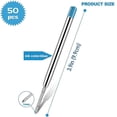 thumbnail image 2 of 50Pcs Replaceable Ballpoint Pen Refills Metal Refill Smooth Writing Pen Refills 1.0 mm Replacement, 2 of 5
