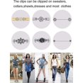 thumbnail image 5 of 6 Pcs Femmes Cardigan Clips Châle Clips Chaîne Créative Pull Clips, 5 of 5
