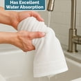 thumbnail image 6 of Casa Platino Hand Towels for Bathroom - 4 Piece Set (16" x 28"), Soft & Absorbent Bath Hand Towels, Premium White Hand Towels for Bathroom, 100% Cotton Bathroom Hand Towels for Everyday Use - White, 6 of 8
