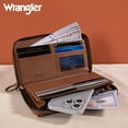 thumbnail image 6 of Wrangler Womens Wallet Wristlet Long Purse Designer Clutch Large Capacity Credit Card Holder Gifts for Women, leopard Print, 6 of 7