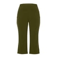 thumbnail image 5 of Trgacdwlo Flare Capris Leggings for Women High Waisted Yoga Pants Women Stretchy Slim Fit Workout Athletic Yoga Pants Green XL, 5 of 8