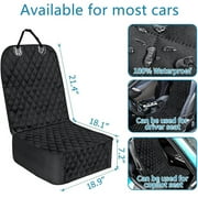 IFCOW Front Dog Seat Cover Protector Against Dirt & Fur Waterproof, ScratchProof & Nonslip Durable Pets Seat Covers, Front Seat Dog Cover for Cars, Trucks & SUVs