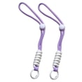 thumbnail image 2 of 2 piezas de guantes de esquí con correas de muñeca y cordón elástico. Púrpura blanco, 2 of 8