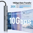 thumbnail image 3 of USB C Hub Acer 10Gbps w/ 4 USB C 3.2 & 100W PD MacBook Pro, 3 of 9