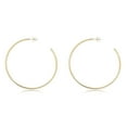 thumbnail image 2 of AVORA 10K Yellow Gold Half Hoop Earrings - 60mm, 2 of 6