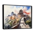 thumbnail image 2 of Designart "Forbidden City China Art painting II" Chinese Floater Framed Wall Art Living Room, 2 of 7