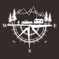 thumbnail image 1 of Zorion Car Sticker Decal Accessories Stylish Funny Decoration for Bus Truck RV White, 1 of 9