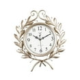 thumbnail image 2 of Reloj de pared creativo, reloj decorativo, montaje en pared, adorno artístico de pared, reloj de pared moderno para comedor, estudio, oficina Dorado, 2 of 8