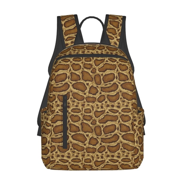 Balery Snake Skin Mochila Ligera para Hombres y Mujeres – Resistente y Impermeable, Ideal para la Escuela, el Trabajo, los Viajes y el Uso Diario