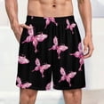thumbnail image 2 of Faty-T Butterfly Men's Pajama Shorts Drawstring Pajama Pants Loungewear Pj Bottoms with Pockets, 2 of 8