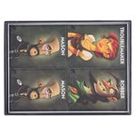 Jeu de cartes, Compact Safe Eco Friendly Carte interactive Modèle de caricature pour les activités de loisirs pour le rassemblement familial #1