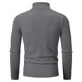 thumbnail image 3 of successthop Turtleneck Sweaters for Men Plus Size Long Sleeve Fall Winter Tops Ribbed Cuff Button Solid Clothes, 3 of 3