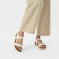 thumbnail image 4 of DREAM PAIRS Women’s Elastic Ankle Strap Open Toe Espadrille Platform Sandals ROSAN WHITE size 8.5, 4 of 5