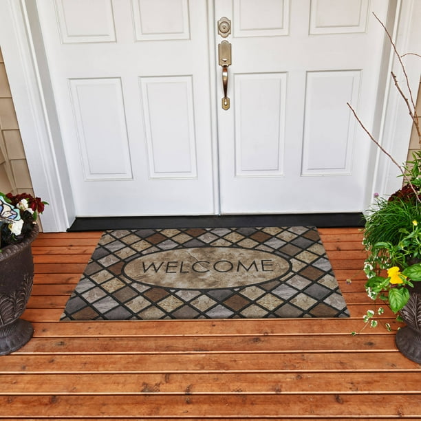 Mohawk Home Oval Stone Doormat, 1'6" x 2'6"