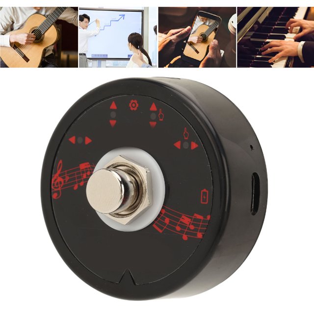 Pedal de cambio de página inalámbrico Pedal de pie de cambio de página de música Tamaño pequeño 4 modos de cambio de página Carga USB para tableta Teléfono inteligente ANGGREK Otros