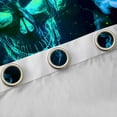thumbnail image 4 of Manfei Blue Gothic Skull Curtains Pack of 2 (42x84), Horror Halloween Black Out Curtains, Teens Boys Girls Blackout Curtains for Bedroom, Window Treatments Bedroom Decor, 4 of 6