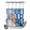 Blue, variant on No Hook Shower Curtain, Funny Giraffe Shower Curtains for Bathroom with See Through Top Window, Cute Art Modern Lovely Animals on Showering Waterproof & Washable Bath Curtain Long 72"x78"