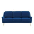 thumbnail image 5 of Modway Chesapeake Performance Velvet Sofa, Blue, 5 of 5