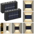 thumbnail image 2 of Lámpara Solar de pared para exteriores, luces LED solares impermeables, iluminación luminosa hacia arriba y hacia abajo para jardín, balcón, patio, lámparas de decoración de calle, 2 of 4