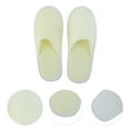 thumbnail image 3 of Unique Bargains 1 Pair Disposable Slippers Foldable Thickened Hotel Slippers Beige, 3 of 5