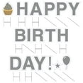 thumbnail image 2 of Vispronet Happy Birthday Yard Signs with Stakes – Each Letter is 18in Tall – Includes Bonus Star, Cupcake and Balloon – Weather-Resistant Signs and Steel Stakes (Grey), 2 of 7