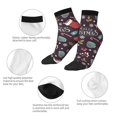 thumbnail image 6 of Bingfone Merry Christmas Design Patterned Men'S Women'S Casual Cotton Socks, 6 of 9