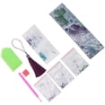 thumbnail image 1 of DIY Special Shaped   Painting Bookmark, Leather Tassel Bookmark, For Artist Beginner, 1 of 8